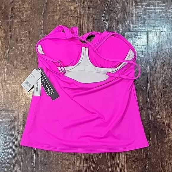 La Blanca Island Goddess Underwire Keyhole Tankini Top - Picture 7 of 16